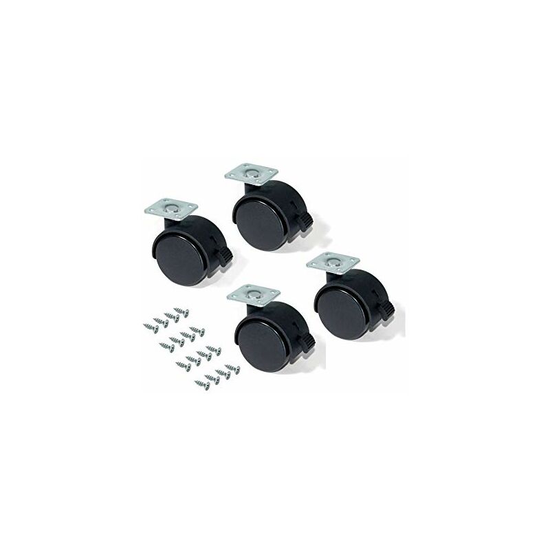 1630K2 Set di 4 Ruote gemellate da MM.50 con