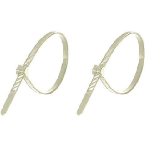 KIPPEN 9014C 9014C - Fascette stringitubo bianche, 3,6 x 200 mm, confezione da 100