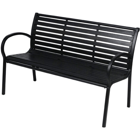 Kira Banc de jardin, noir, noir.
