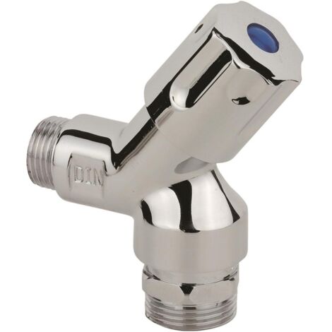 KIRCHHOFF GA-Wandventil kurz, 1/2"AG x 3/4"AG, mit Rückflussverhinderer/ Rohrbelüfter