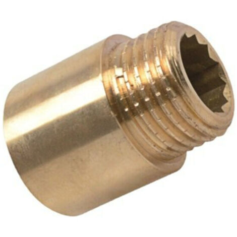 KIRCHHOFF MS Hahnverlängerung, blank, 1/2" x 20 mm