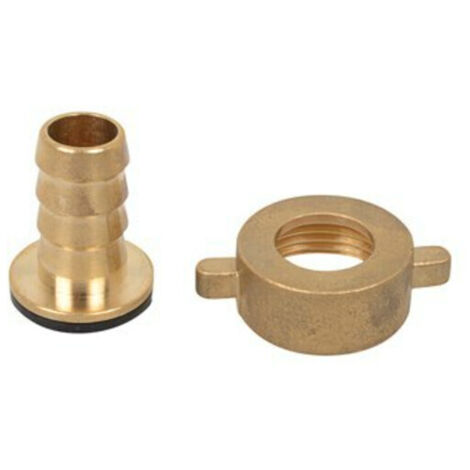 KIRCHHOFF MS Schlauchverschraubung, blank, 3/4"M x 1/2"T