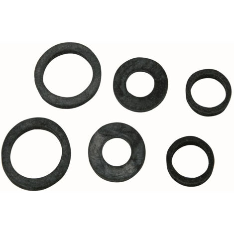 KIRCHHOFF Schlauchverschraubungs- dichtung-Sortiment Gummi, für 1/2" 3/4" 1" (3x2)