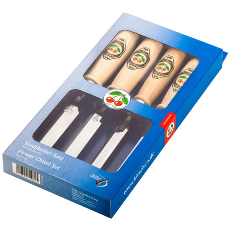 Kirschen 1181000 Chisel / Burin Set 1001, 4 piÂces court, leger B