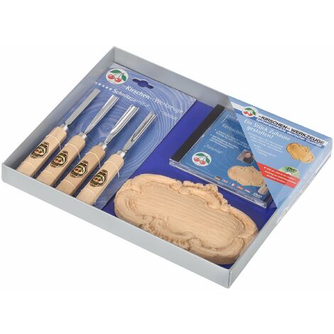 Kirschen 3435000 - Set di utensili per intaglio targhetta porta