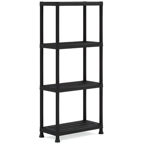 KIS 4 Regalelement in Schwarz, modular für Innenlagerung