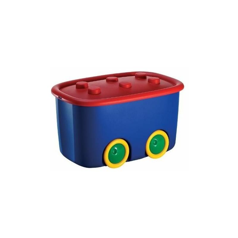 Image of Keter - Contenitore portagiochi funny box arlecchino multicolore