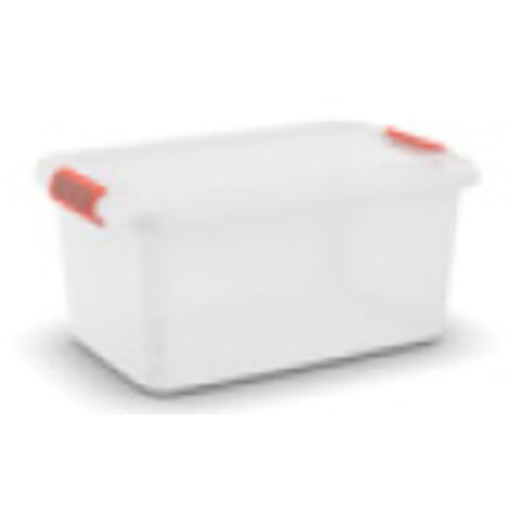 KIS K Latch Box Armadietto portaoggetti Rettangolare Arancione Trasparente