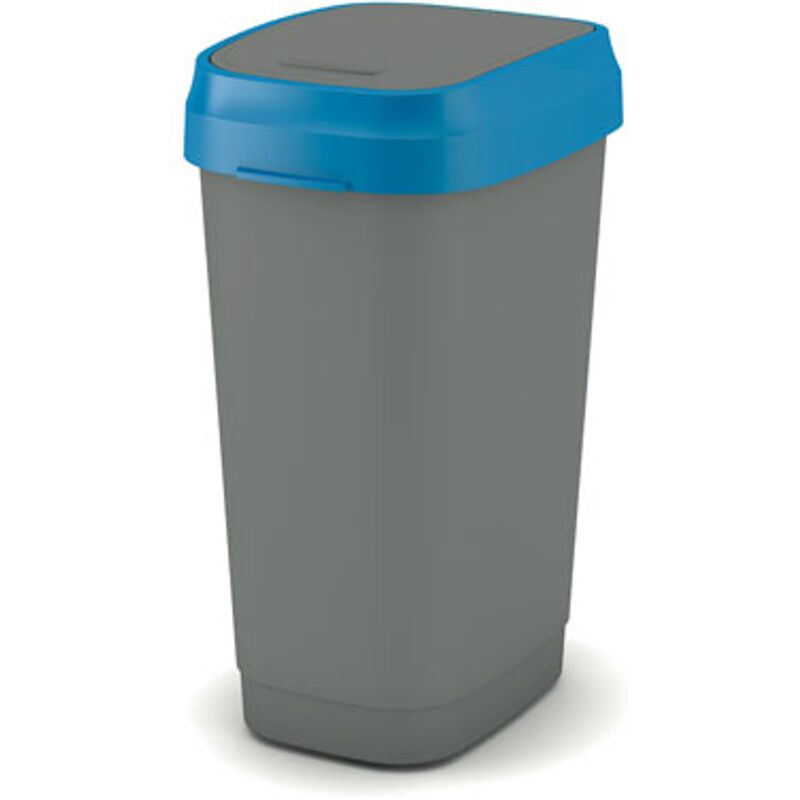 

La basura Kis 'El columpio doble Eco' azul y gris 50L - Bleu / gris