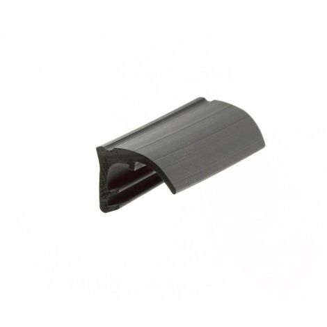 Kiso – Joint haut pour coulissant 16 m S2586 – Rainure 3 mm – Thermo plastique élastomère noir – Étanchéité optimale pour bois
