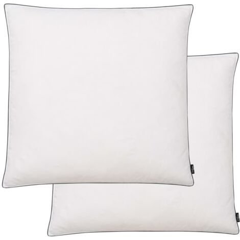 Kissen 2 Stk. Daunen-/Federfüllung Leicht 80x80 cm Weiß CFW718870