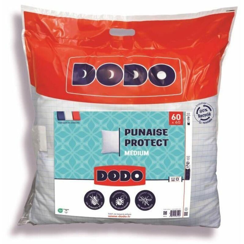 Dodo Kissen Medium 60x60 Cm Weiß Anti-allergie