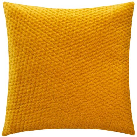Kissen Dolce - Samt - ockergelb - 40x40 cm