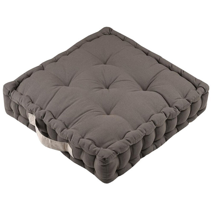 Kissen Duo Stoff Taupe/leinen 45x45x10cm - Stoff