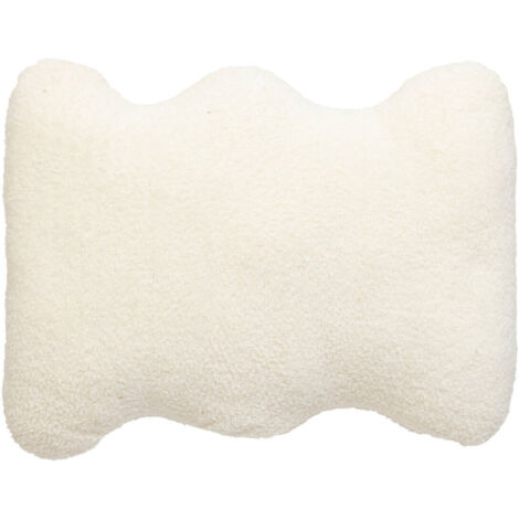Kissen Form Wavy bliss Weiß 48x35cm - Atmosphera créateur d'intérieur