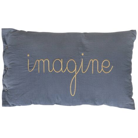 Kissen Lili blau grau 50x30cm - Atmosphera créateur d'intérieur