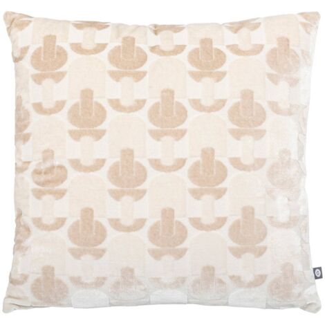 Kissen Luna Jacquard Samt Leinen 40x40cm - Atmosphera créateur d'intérieur
