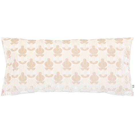 Kissen Luna Jacquard Velours Leinen 35x75cm - Atmosphera créateur d'intérieur