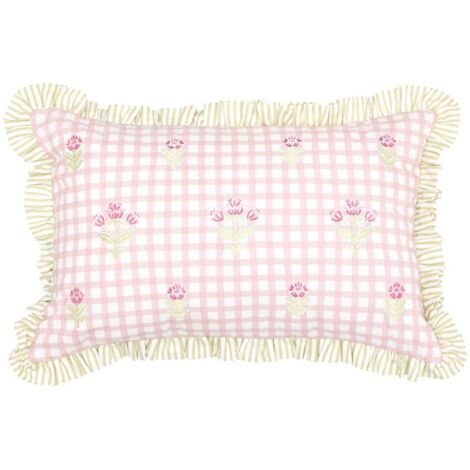 Kissen Rosenblüte 58x38cm rosa - Atmosphera créateur d'intérieur