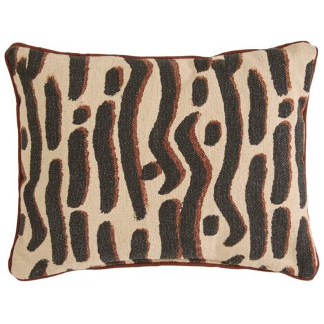 Kissen Wonja schwarz 40x30cm - Atmosphera créateur d'intérieur