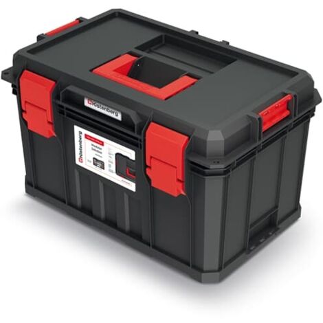 Kistenberg Werkzeugkiste Werkstattkoffer Werkzeugkasten Toolbox stapelbar, Version: KMS553530R2, 530 x 355 x 310