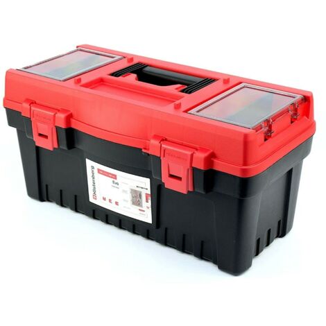 Kistenberg Werkzeugkiste Werkzeugkoffer Kasten mit Organizer im Deckel & Trage, Version: KEV5530, 548 x 274 x 286