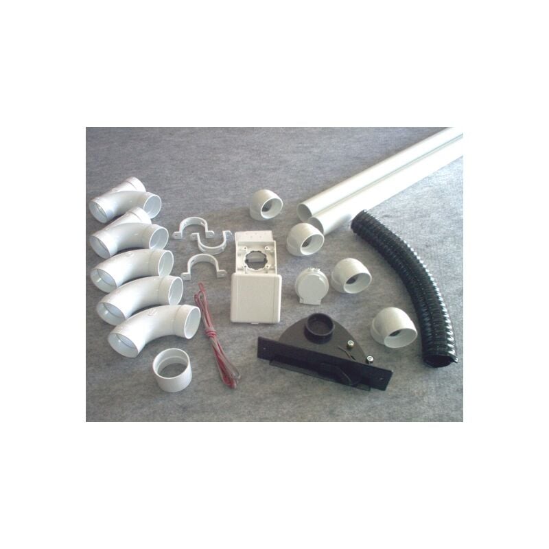 Kit 1 prise + 1 kit prise garage + 1 kit ramasse miettes - couleur au choix - noir