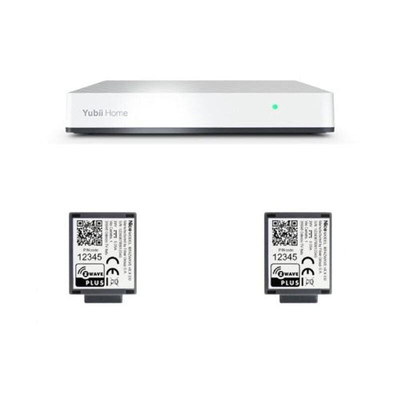 Kit 1 Yubii Home avec 2 Ibt4Zwave Nice yubiigatedoorkit