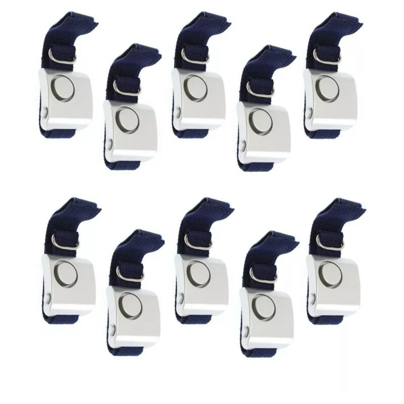 Ultra Secure - Kit 10 alarmes personnelles de défense 130 dB pour footing