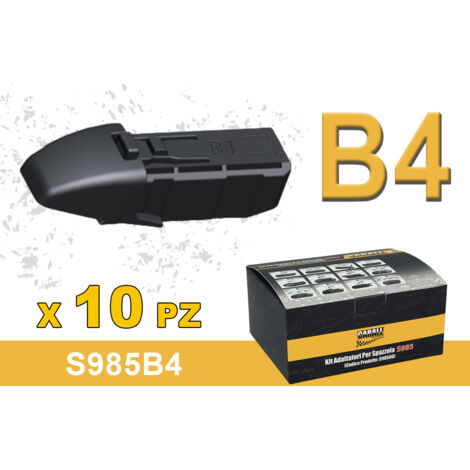 Kit 10 Attacchi B4 Per Spazzole Tergicristallo S985 Flat e T191 Ibrida