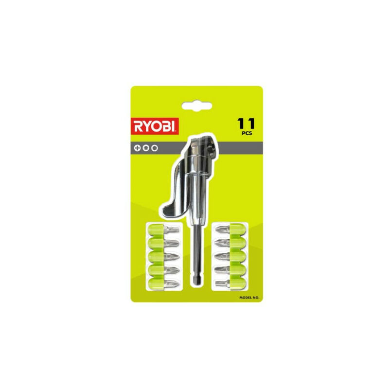 Kit Embouts Vissage RYOBI RAKRAD11 – 10 Embouts + Renvoi d'Angle - vue 6