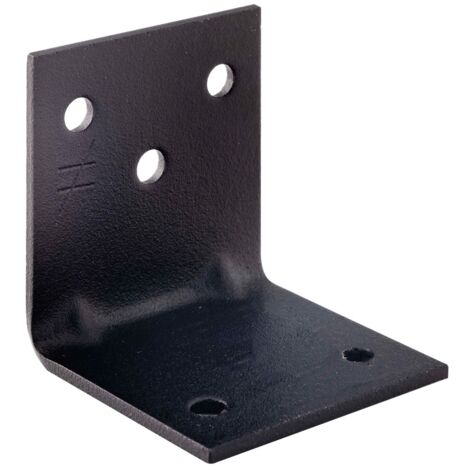Kit 10 équerres d'assemblage noires EA444/2PB + 60 vis - SIMPSON - EA444/2PB-R