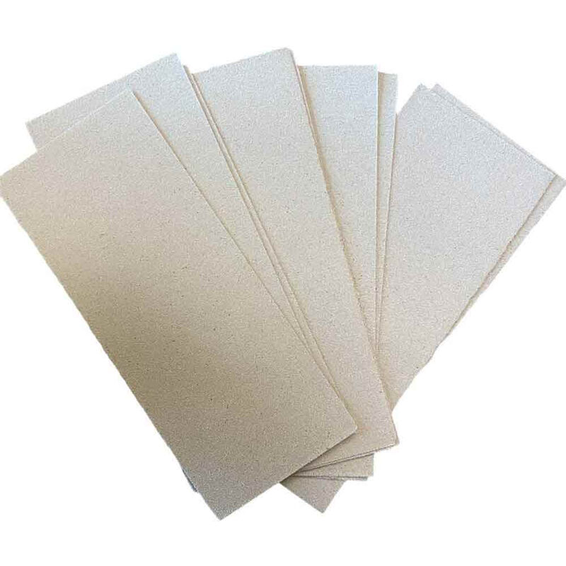 Image of Vetrineinrete - Kit 10 fogli carta abrasiva grana P60 carta vetrata per levigare smussare pulire legno o metallo 93x230mm