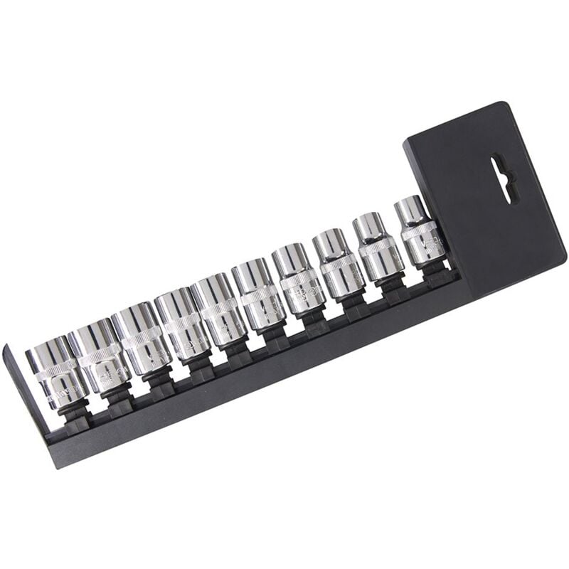 Set di bussole metriche, 6 pt, 1/2', 10 pz. 10 - 19 mm