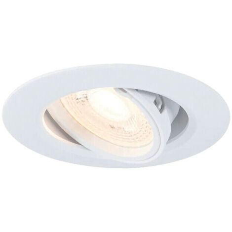 Kit 10 spots orientables à encastrer LED GU10 sans lampe 230V. blanc - PAULMANN LUMIERE SA