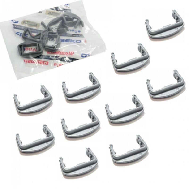 Kit 10pz Fermo Guida Cappuccio Per Cestello Lavastoviglie Beko Arcelik
