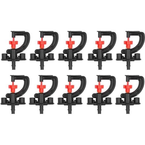 Kit 10x asperseur rotatif G avec support serre jardin