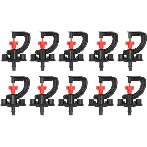 Kit 10x asperseur rotatif G avec support serre jardin