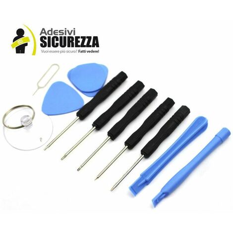 Kit 11 attrezzi riparazione universale per smartphone e cellulari