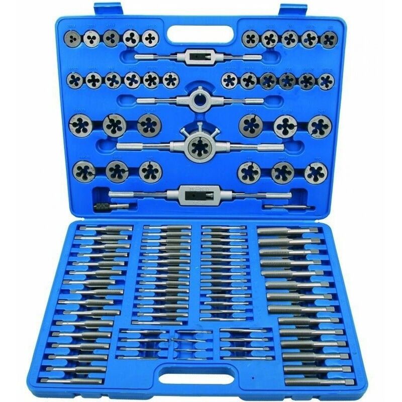 

Kit 110 Pc Herramientas De Machos Y Terrajas Metricas
