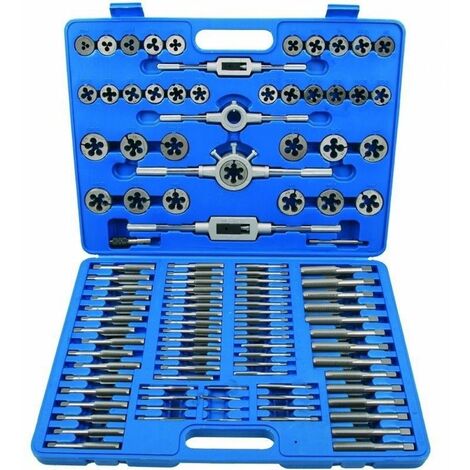 Kit 110 Pc Herramientas De Machos Y Terrajas Metricas