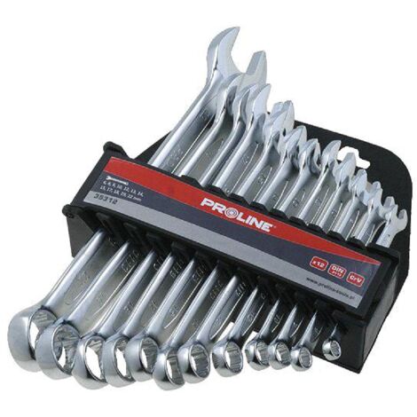 Kit 12 Cles mixtes plate oeil - a suspendre - 6 a 22 mm