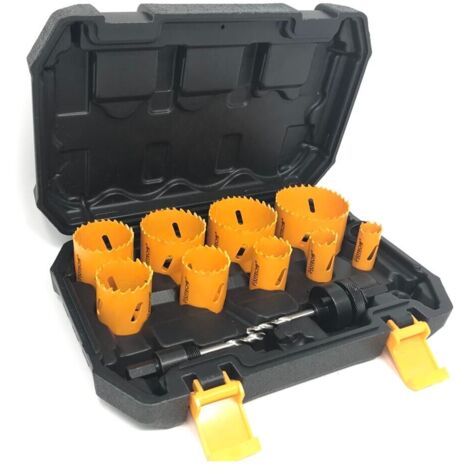 Kit 12 Frese Seghe Bi Metal Fresa A Tazza Sega Per Forare Acciaio Legno Plastica