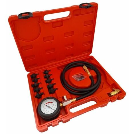 KiT 12pz tester pressione di compressione olio motore auto 0 - 10 BAR Art. 06029