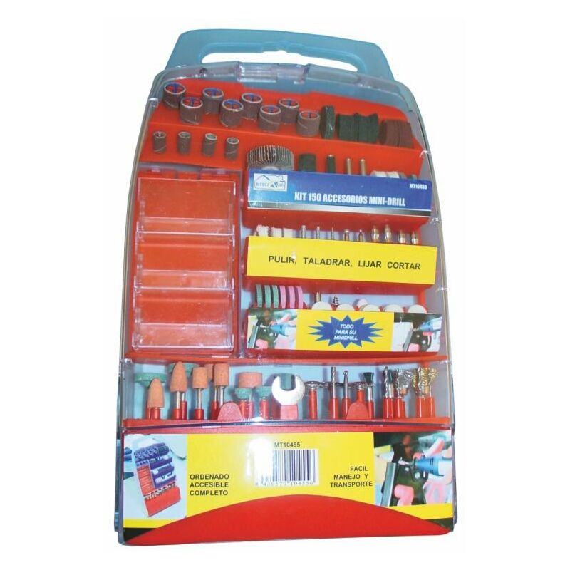 

Kit 150 accesorios mini-drill