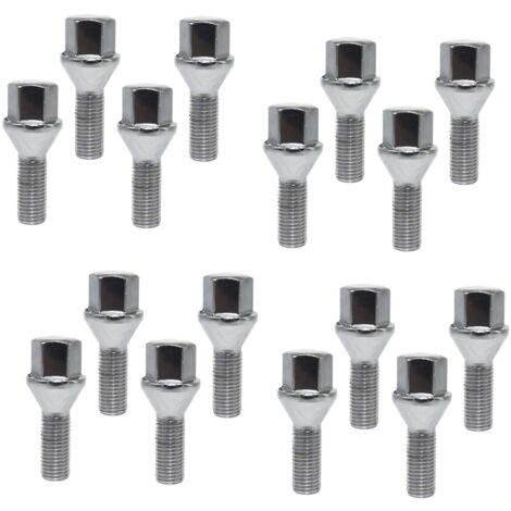 Kit 16 bulloni ruota m12 x 1,5-m17 compatibile per dacia duster (hs) dal 2010-