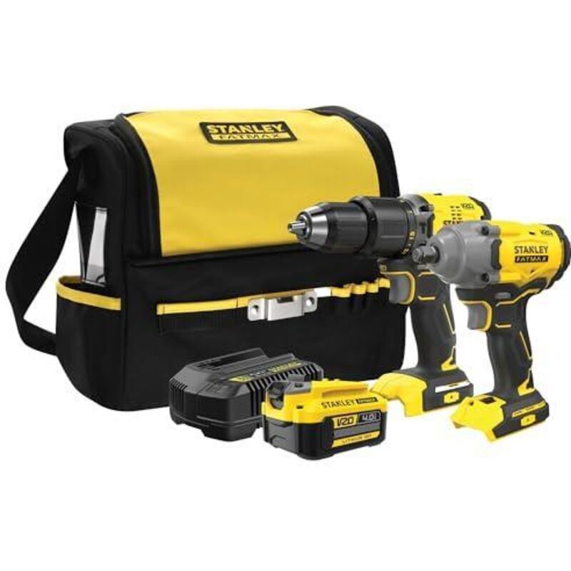 Ensemble d'outils Stanley SFMCK217M1S QW SFMCD715 + SFMCF920 18 V 1x4 0 Ah accu.