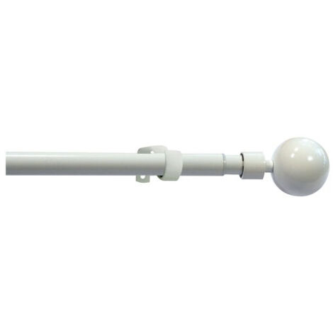 Kit ø19/16 Extensible 1m20/2m10 Boule Orlando Blanc Brillan - Mobois