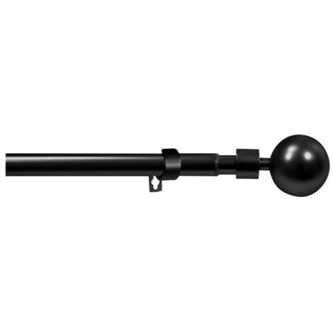 Kit ø19/16 Extensible 1m20/2m10 Boule Orlando Noir Mat - Mobois