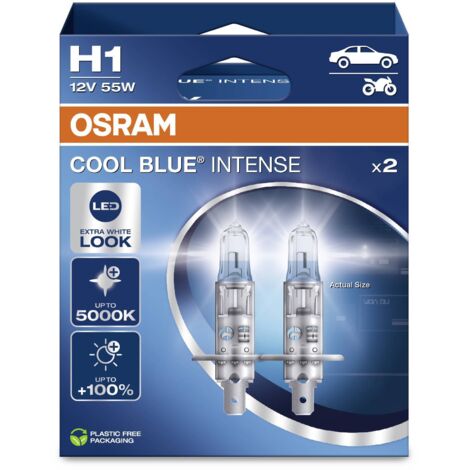 Kit 2 ampoules halogène Osram COOL BLUE® INTENSE NextGen H1 12V 64150CBN-2HB
